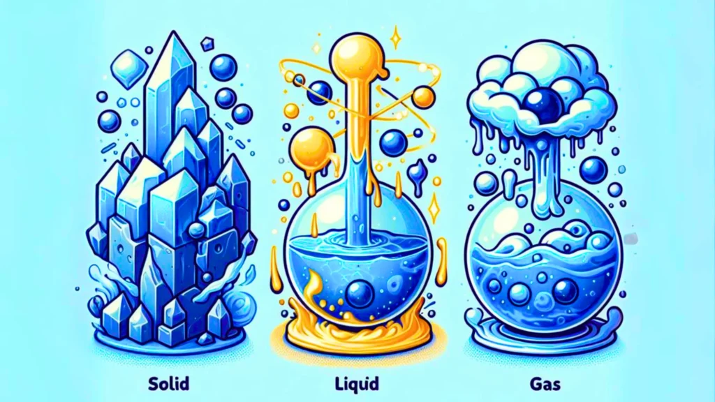 three states of matter